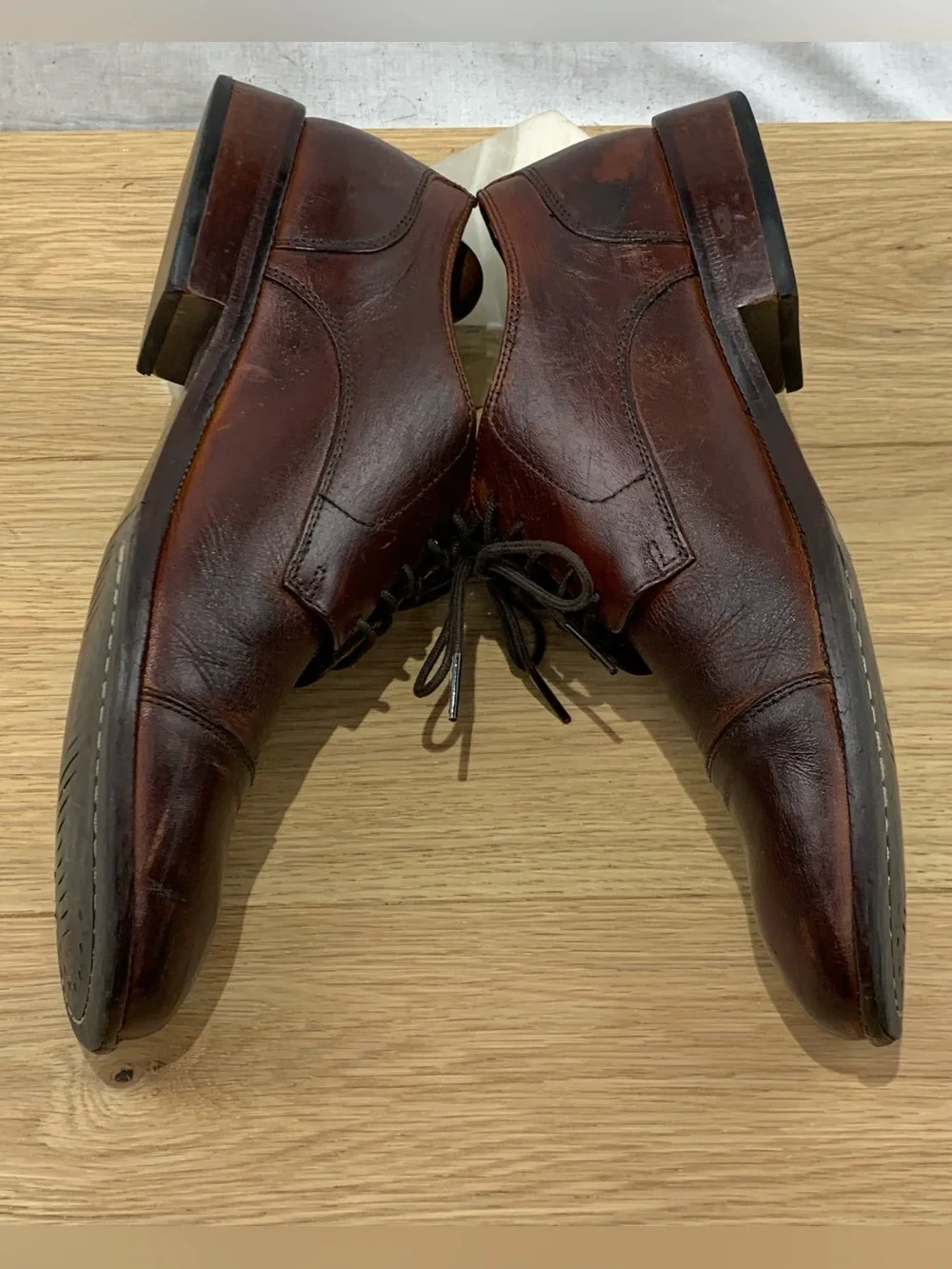 Cole Haan Men’s Size 9 M Cap Toe Oxford Dress Shoes Dark Brown